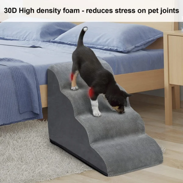 Pets Steps For Dogs Cats Non-Slip Dog Training Stairs Removable and Washable 3 4 5 Steps - Image 4