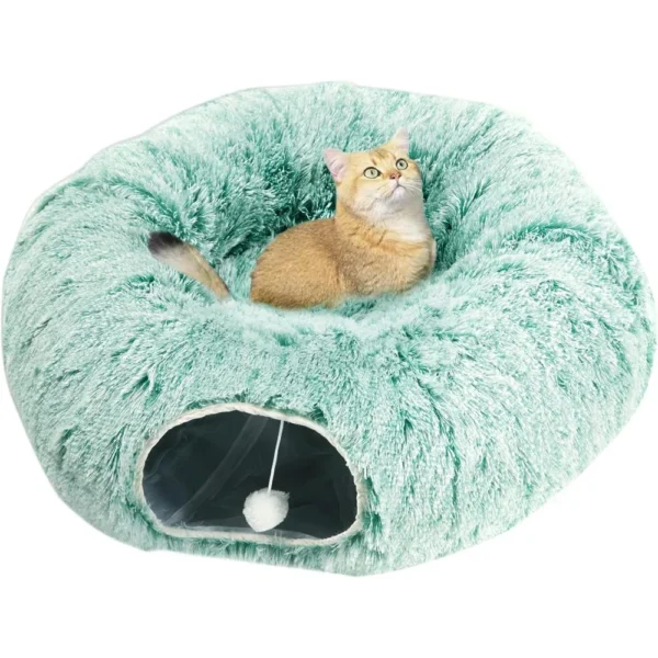 Cat Tunnel Bed with Central Mat,Big Tube Playground Toys - Image 6