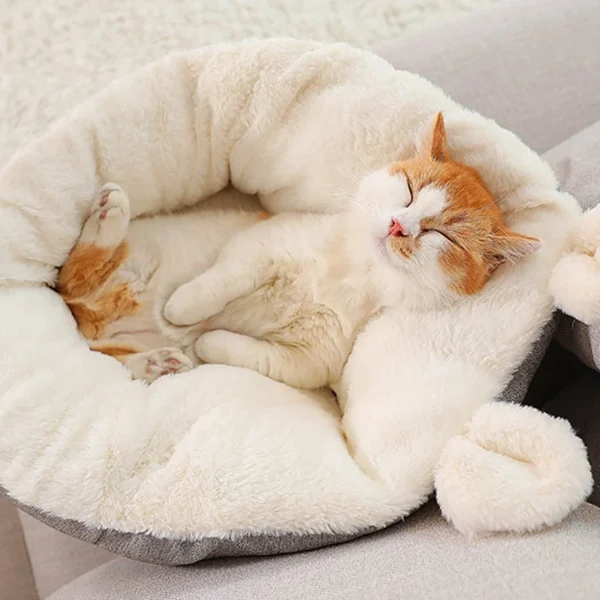 Warm Plush Indoor Cat House Kennel Dog Bed Mat Cushion for Dogs Cat Washable Thick Plush Outdoor Puppy Play Tent Winter Pet Bed - Image 4