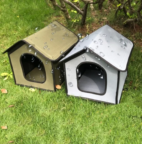 Wholesale OEM Available Custom Logo Promotional Waterproof Dog House Durable Outdoor Stray Dog And Cat House - Image 2