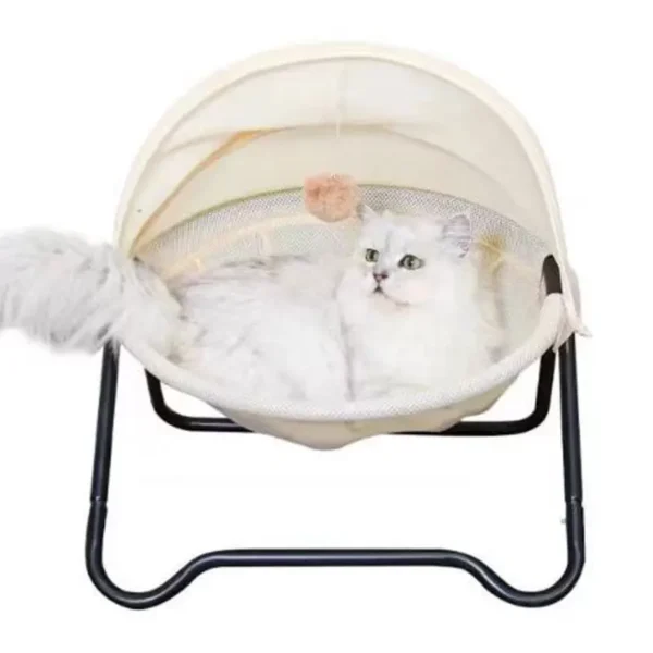 Custom Hanging Cat Tent Bed Comfortable Pet Bed Stainless Steel Bracket Foldable Cats Beds - Image 4