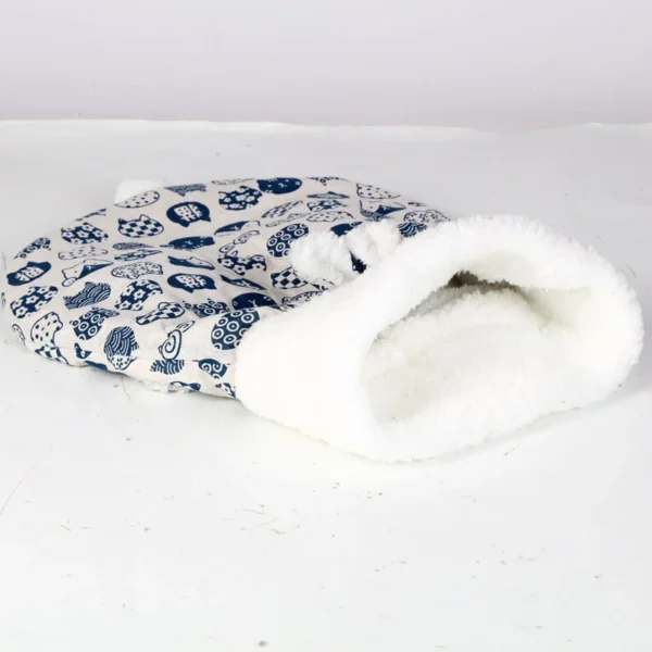 Cat sleeping bag cat bed dog bed winter warm winter warm pet cat sleeping bag closed - Image 18