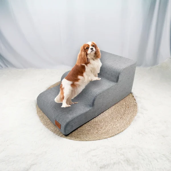 Stairs for small dogs - High density sponge dog ramps, extra wide pet steps, non-slip bottom, suitable for high beds, sofas, bes - Image 2