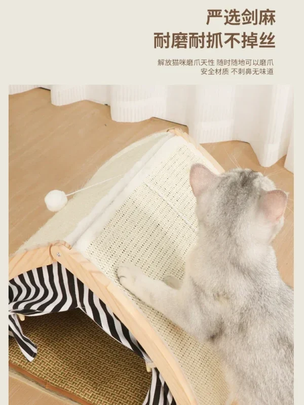 Dog Tent Nest Semi enclosed Dog Nest Warm Winter Cat Nest Small  Teddy Solid Wood  House No Installation - Image 3