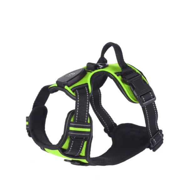 Pet Harness Rechargeable Led Dog Harness for Night Walking Adjustable Glow Vest for Small Medium Dogs Pet Chest Strap Soft Dog - Image 8