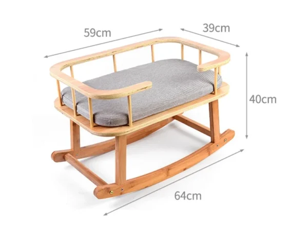 Nordic Style Eco-Friendly Cat Hammocks Small Animal Pet Cat Beds Rocking Bed Feature - Image 4