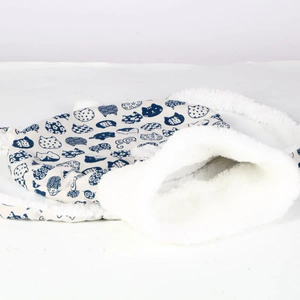 Cat sleeping bag cat bed dog bed winter warm winter warm pet cat sleeping bag closed - Image 14