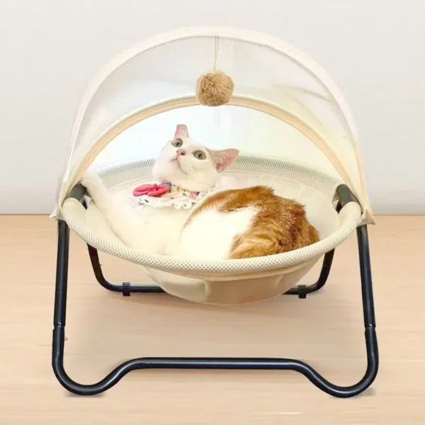 Custom Hanging Cat Tent Bed Comfortable Pet Bed Stainless Steel Bracket Foldable Cats Beds - Image 2